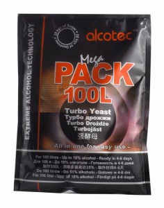 Drożdże gorzelnicze Alcotec Mega Pack 100L
